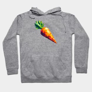 Abstract Geometric Carrot - Color Burst Design Hoodie